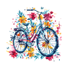 Bicycle with flowers