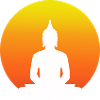 Buddha sitting cross-legged