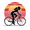 Fahrradfahrerin Sunset Fahrrad