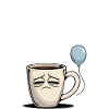 Tasse triste décaféiné Design