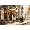 Parisian Café – Autumnal Elegance