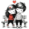 Cute couple of lovers
