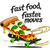 Pizza on Skateboard – Fast Moves