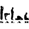 Salah Prayer Silhouette Design