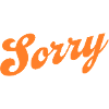 Sorry – Minimalist statement
