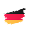 Berlin Deutschland - Pinselstrich Flaggen-Design