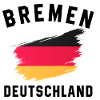 Germany Flag - Brush Stroke Design