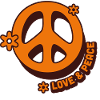 Love & Peace – Retro Hippie Style