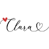 Clara Nom Prénom Calligraphie Coeur