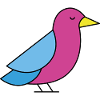 Oiseau détendu