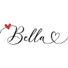 Bella Nom Prénom Calligraphie Coeur
