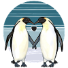 Valentines Day - Penguin Love with Heart
