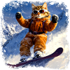 Cat Snowboard