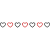 Hearts Symbol Line