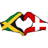 Jamaica Denmark Hands Heart Shape