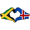Jamaica Island Hands Heart Shape