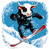 Vaches snowboard