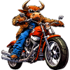 Taureaux Moto / Motard Taureau
