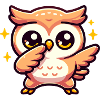 Dabbing Cartoon Owl