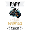 Papy motard Blague en Tissu
