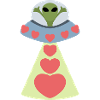 Space Love Alien Valentine