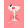 Pretty pink gin drink