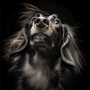 Black Animals - Playing Dog