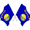 Two flags crossed Montana
