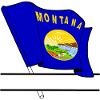 Flag Montana text banner