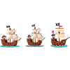 Child pirates on pirate ship