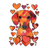Dachshund Valentine's Day
