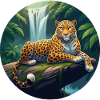 Jaguar in jungle