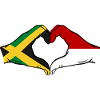 Jamaica Indonesia Hands Heart Shape