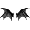 Doppelte Dämonenflügel schwarz