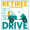 Retraité avec Drive Golfer Golf