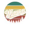 Mama Retro Sunset Logo