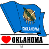 Flag Oklahoma heart OKLAHOMA