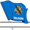 Flag Oklahoma text banner