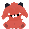 Panda roux mignon