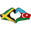 Jamaica Azerbaijan Hands Heart Shape