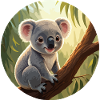 Koala bear in tree