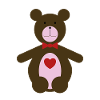 Valentine bear with heart