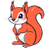 Petit écureuil mignon