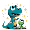 T-Rex Baby Dino Storebror Dinobaby Gåva