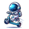 E-Scooter E-Roller Astronaut Scooter