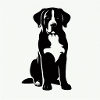 Schwarze Silhouette