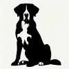 Sitzender Schweizer Sennenhund