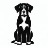 Silhouette Großer Schweizer Sennenhund