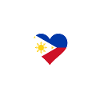 Philippines Flag Heartbeat