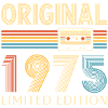 50e verjaardag originele 1975 50 jaar oud cadeau